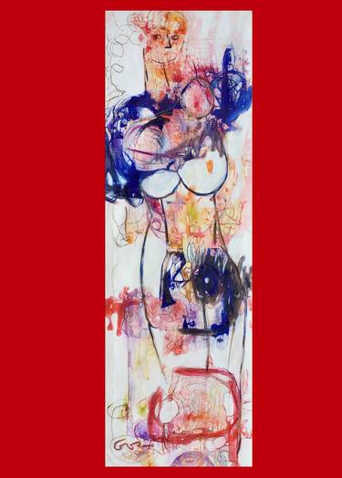 Original Expressionism Women Paintings by Jan Goris