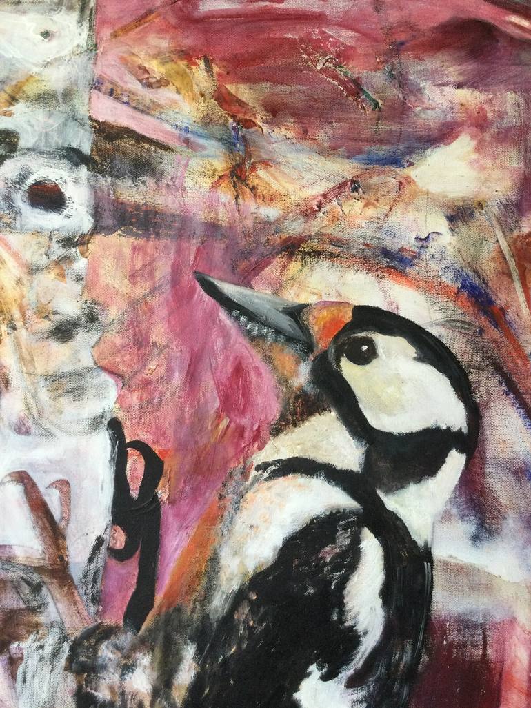 Original Expressionism Animal Painting by Jan Goris