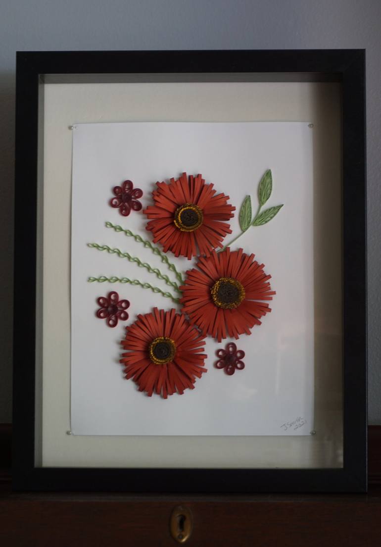 Original Realism Floral Mixed Media by Jessica Smith