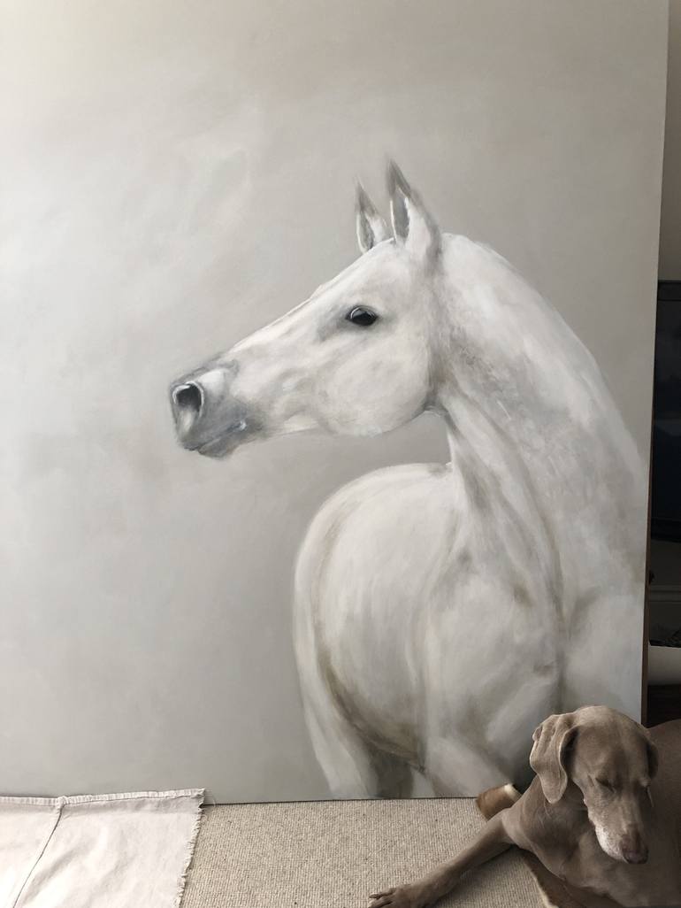 Original Fine Art Horse Painting by sass hardwick