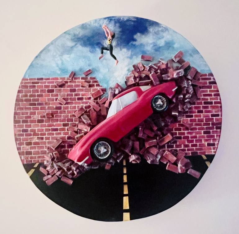 Original Modern Automobile Sculpture by Steven Lapin