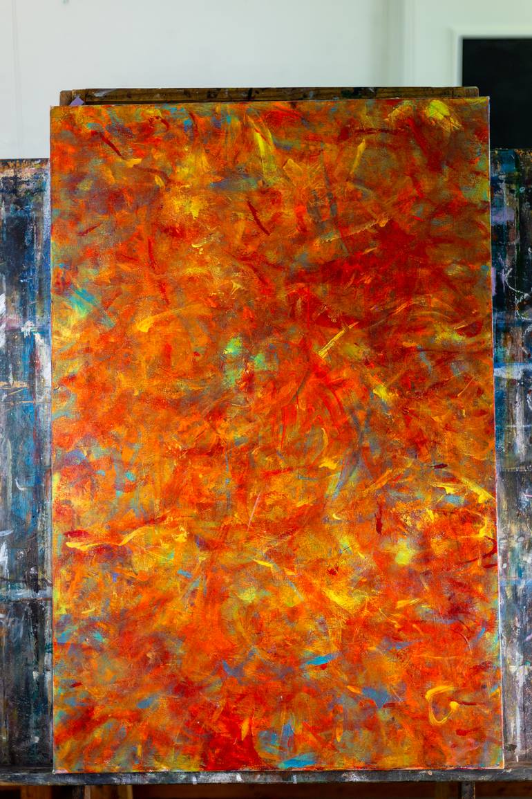 Original Abstract Expressionism Abstract Painting by Elena Monastyreva