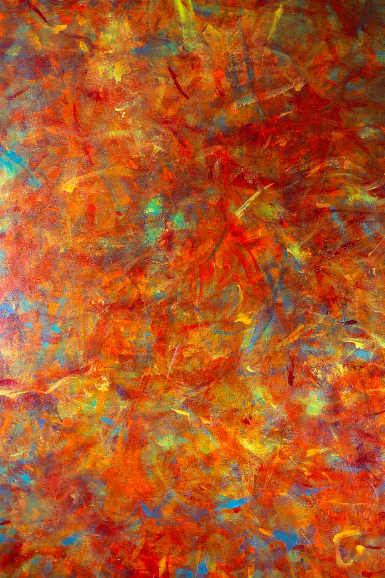 Original Abstract Expressionism Abstract Painting by Elena Monastyreva