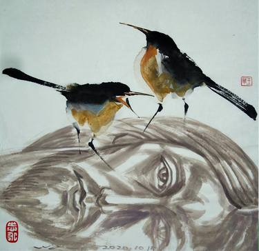 Original Contemporary Politics Painting by WONG WA