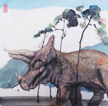 Original Surrealism Animal Paintings by WONG WA