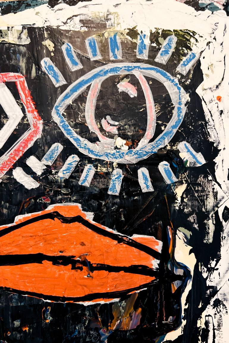 Original Abstract Expressionism Abstract Painting by Philipp Karl Helfried
