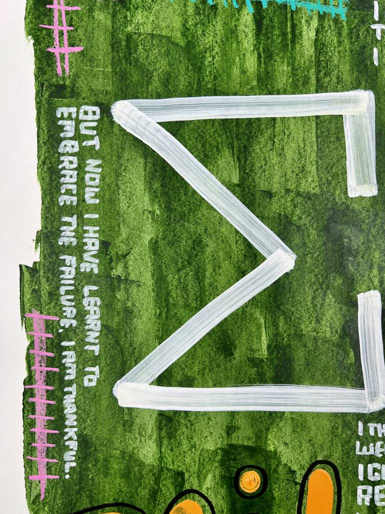 Original Abstract Expressionism People Painting by Philipp Karl Helfried