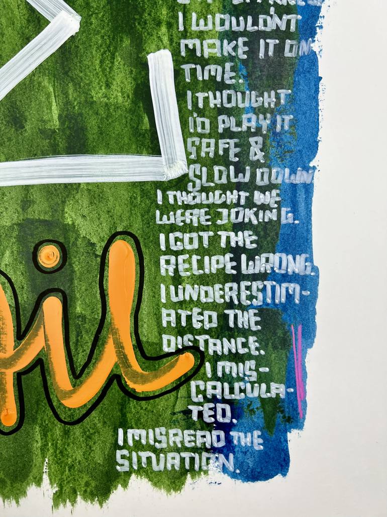 Original Abstract Expressionism People Painting by Philipp Karl Helfried