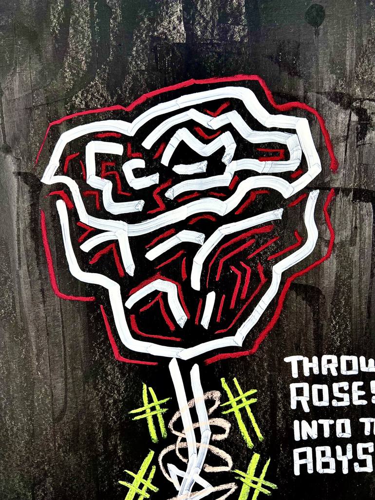 Original Abstract Expressionism Abstract Painting by Philipp Karl Helfried