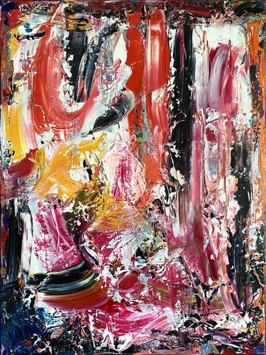 Original Abstract Expressionism Abstract Paintings by Philipp Karl Helfried