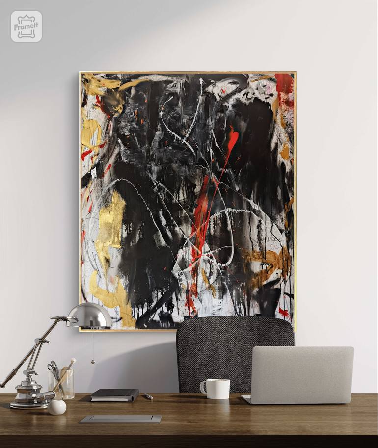 Original Street Art Abstract Painting by Beata  Woroniecka