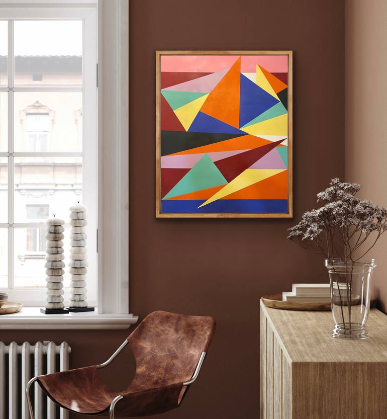 Original Expressionism Geometric Painting by Owen J Wiese