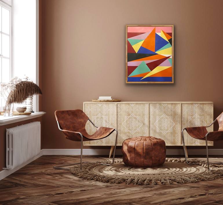 Original Expressionism Geometric Painting by Owen J Wiese