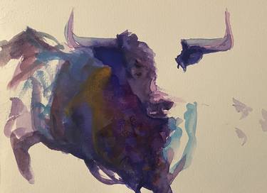 Print of Fine Art Cows Paintings by James Stephens