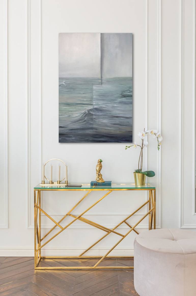 Original Abstract Seascape Painting by Susan Verekar