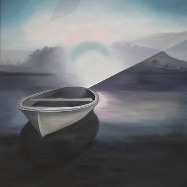 Original Abstract Boat Paintings by Susan Verekar