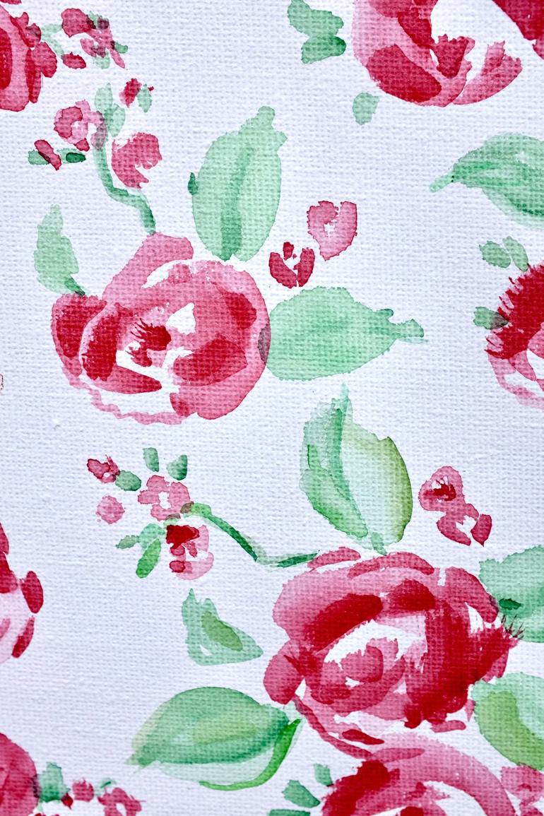 Original Fine Art Floral Painting by Anett Deli