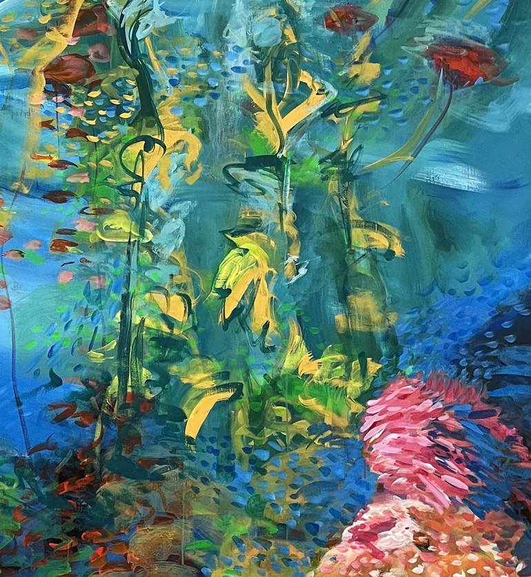 Original Expressionism Water Painting by Elly Cho