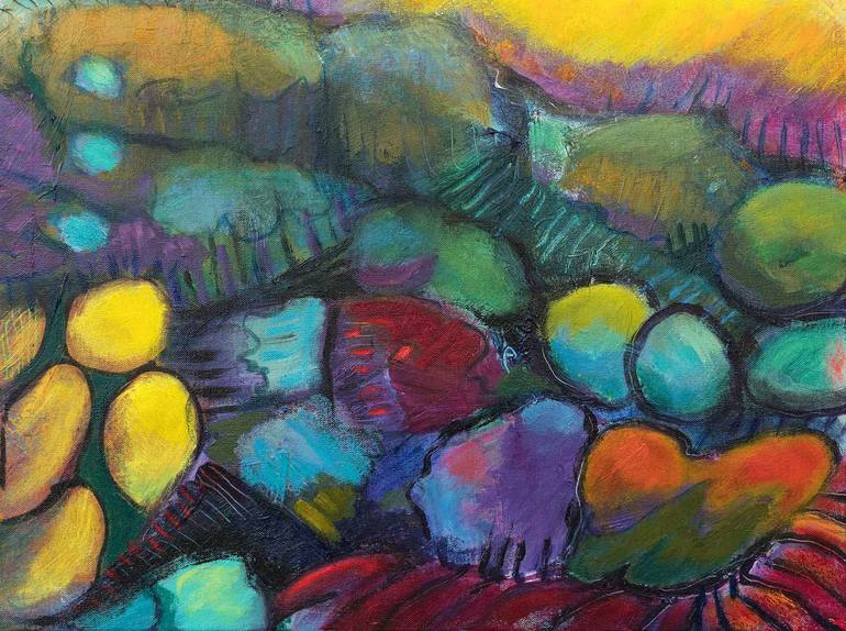 Original Abstract Landscape Painting by Soco Vara De Rey