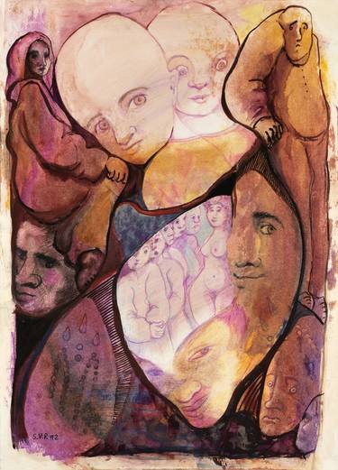 Print of Expressionism People Drawings by Soco Vara De Rey