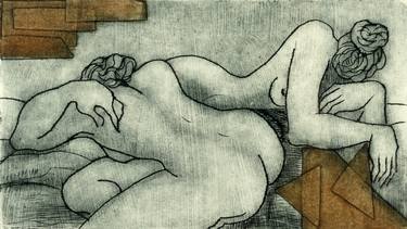 Print of Expressionism Nude Printmaking by Soco Vara De Rey