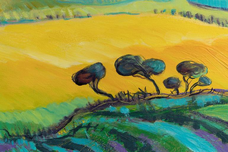 Original Expressionism Landscape Painting by Soco Vara De Rey