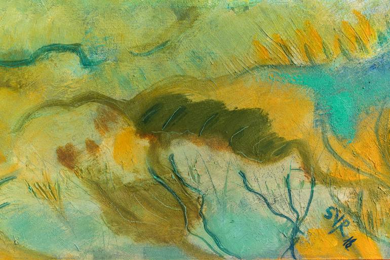 Original Abstract Landscape Painting by Soco Vara De Rey