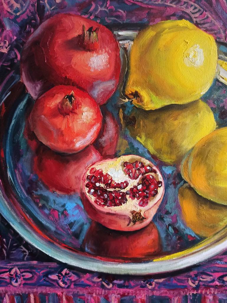 Original Realism Food & Drink Painting by Leyla Demir