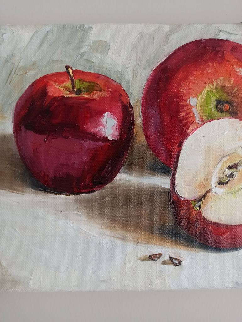 Original Minimalism Still Life Painting by Leyla Demir