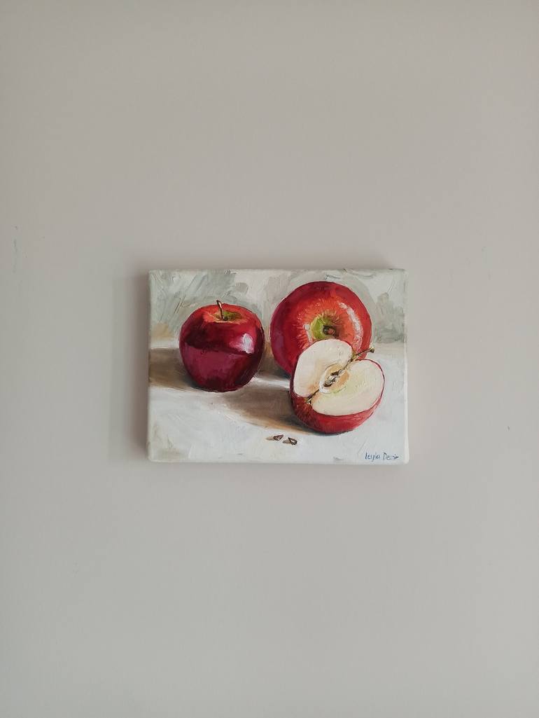 Original Minimalism Still Life Painting by Leyla Demir