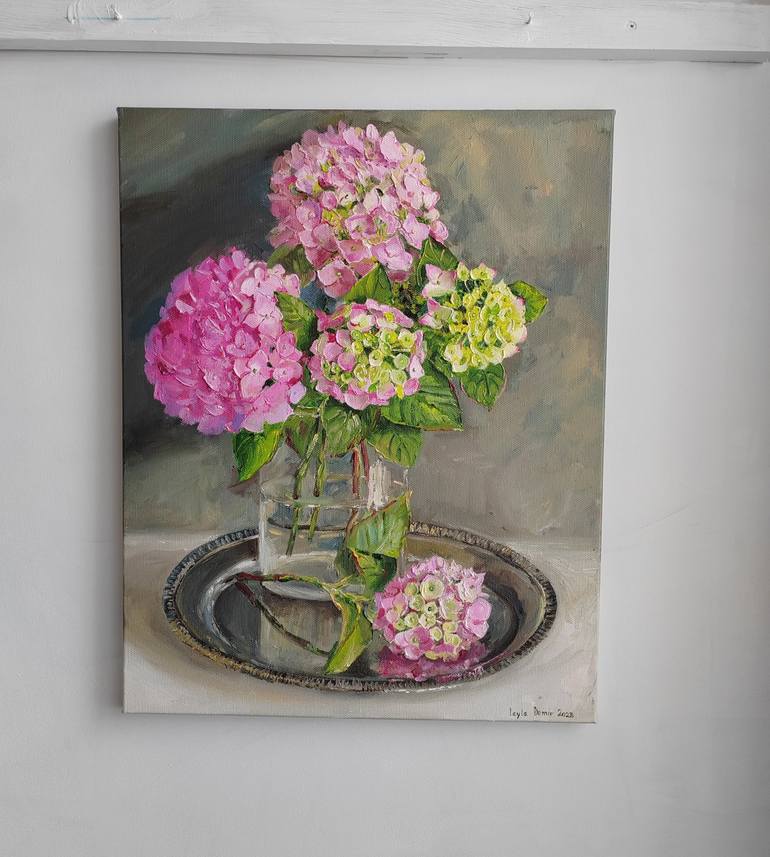 Original Modern Still Life Painting by Leyla Demir