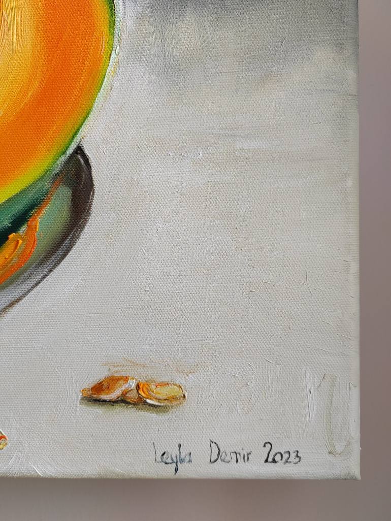 Original Impressionism Still Life Painting by Leyla Demir