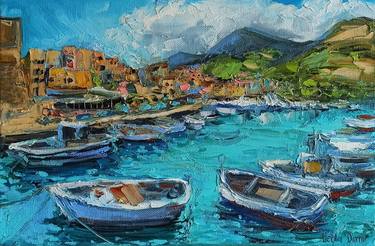 Original Modern Seascape Paintings by Leyla Demir