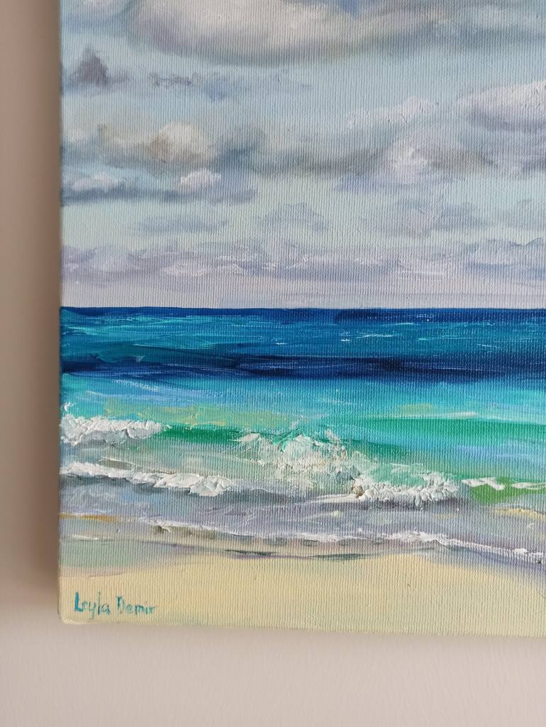 Original Seascape Painting by Leyla Demir