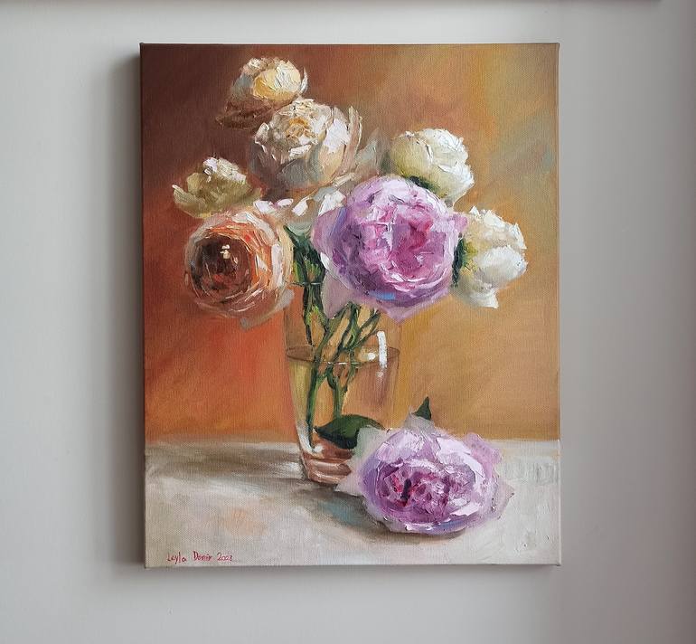 Original Modern Still Life Painting by Leyla Demir