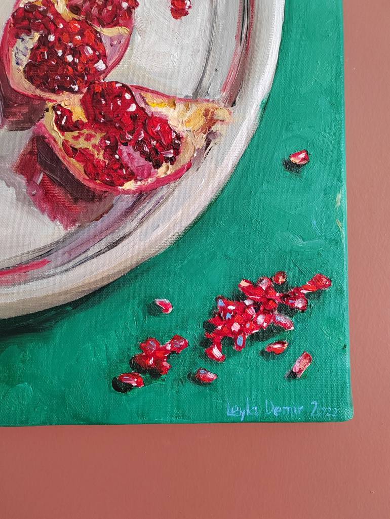 Original Conceptual Still Life Painting by Leyla Demir