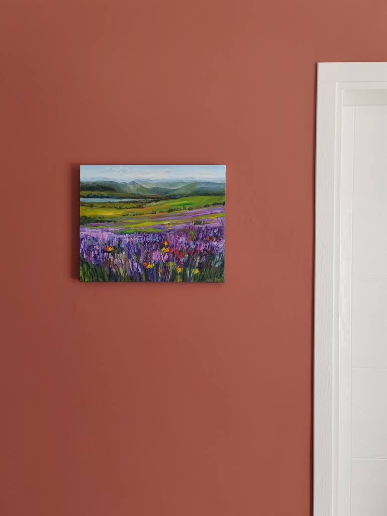 Original Impressionism Landscape Painting by Leyla Demir