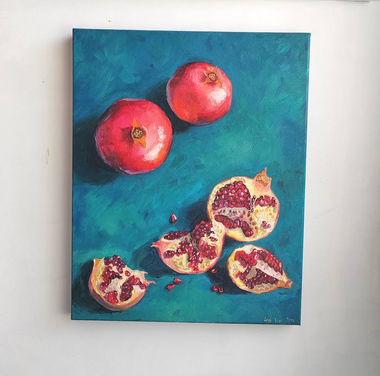 Original Conceptual Still Life Painting by Leyla Demir
