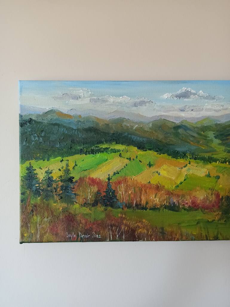 Original Contemporary Seascape Painting by Leyla Demir