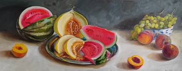 Original Still Life Paintings by Leyla Demir