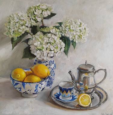 Original Impressionism Still Life Paintings by Leyla Demir