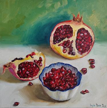 Original Expressionism Still Life Paintings by Leyla Demir