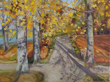 Original Impressionism Landscape Paintings by Leyla Demir