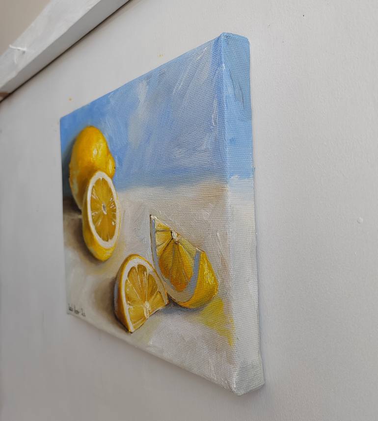 Original Minimalism Still Life Painting by Leyla Demir