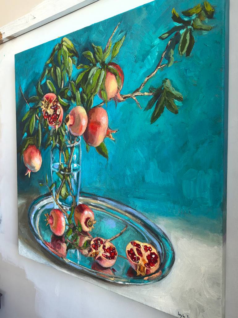 Original Conceptual Still Life Painting by Leyla Demir