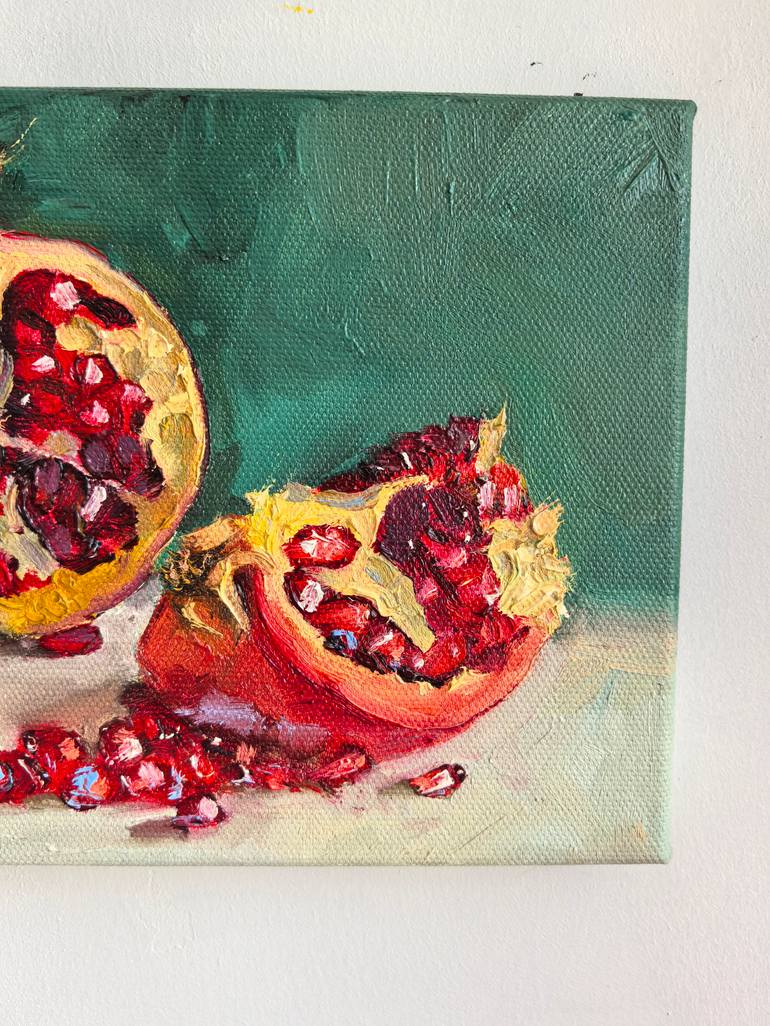 Original Expressionism Still Life Painting by Leyla Demir