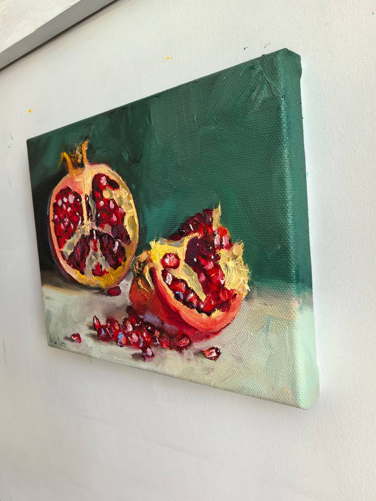 Original Expressionism Still Life Painting by Leyla Demir