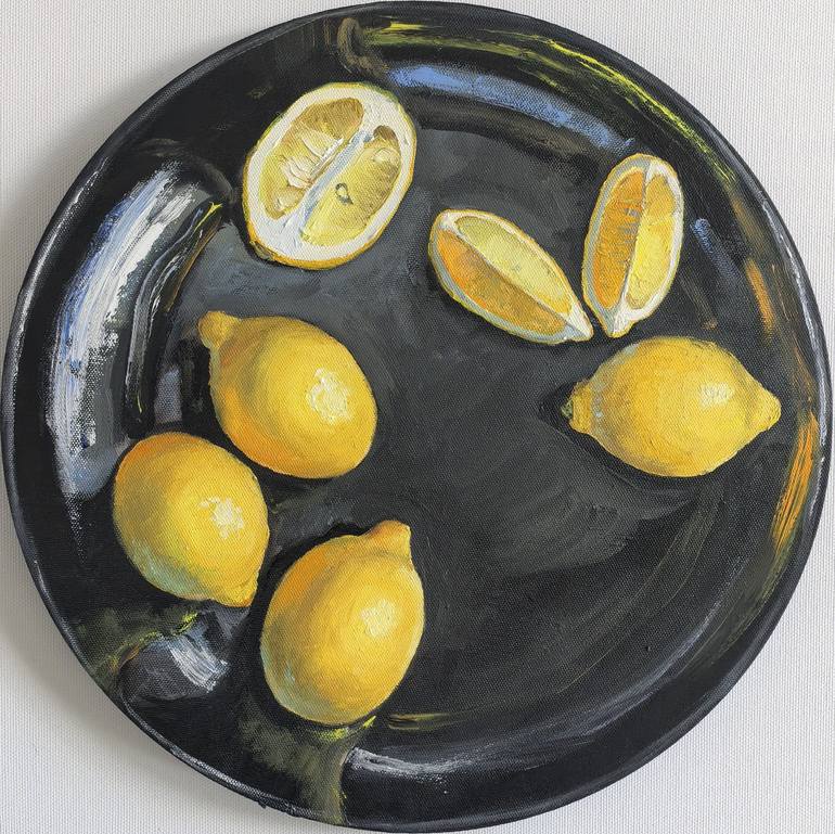Original Minimalism Still Life Paintings by Leyla Demir