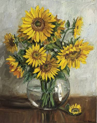 Original Modern Still Life Painting by Leyla Demir