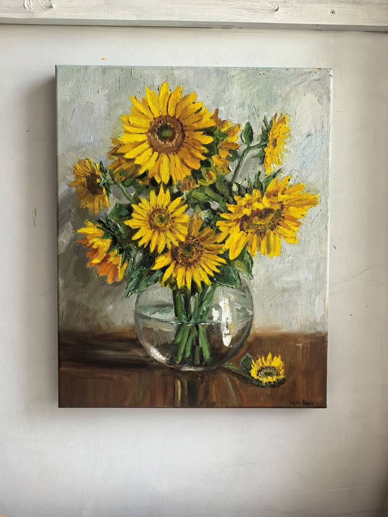 Original Impressionism Still Life Painting by Leyla Demir